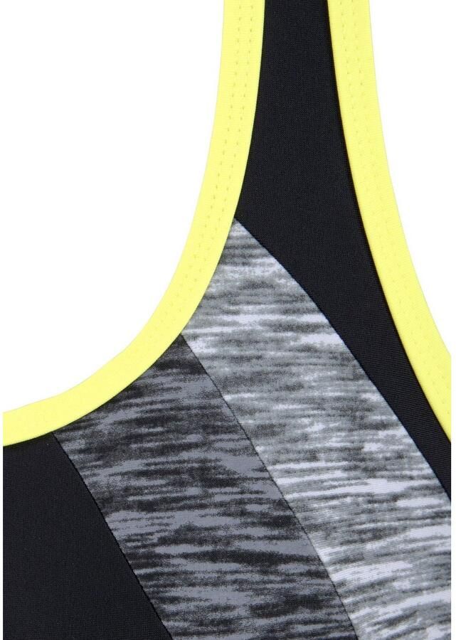 Venice Beach Badpak met inzetten in gemêleerde look