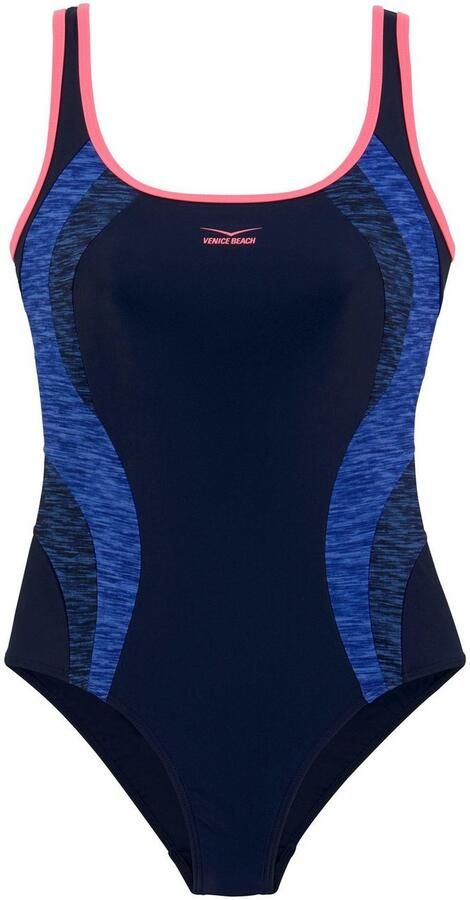 Venice Beach Badpak met inzetten in gemêleerde look - Foto 3