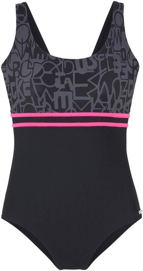 Venice Beach Badpak met trendy logoprint en modellerend effect - Foto 4