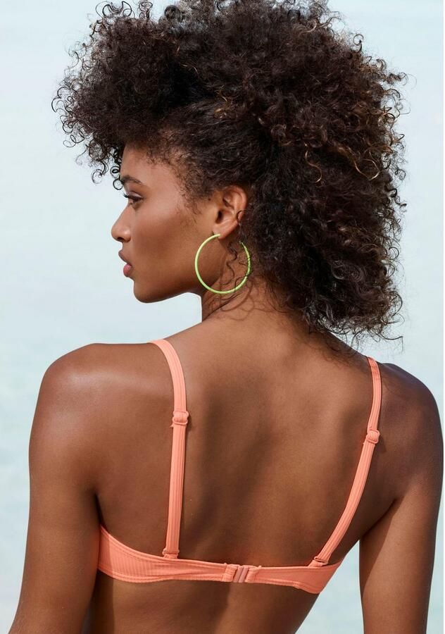 Venice Beach Bandeau-bikinitop Lucky van geribbelde structuurstof - Foto 4