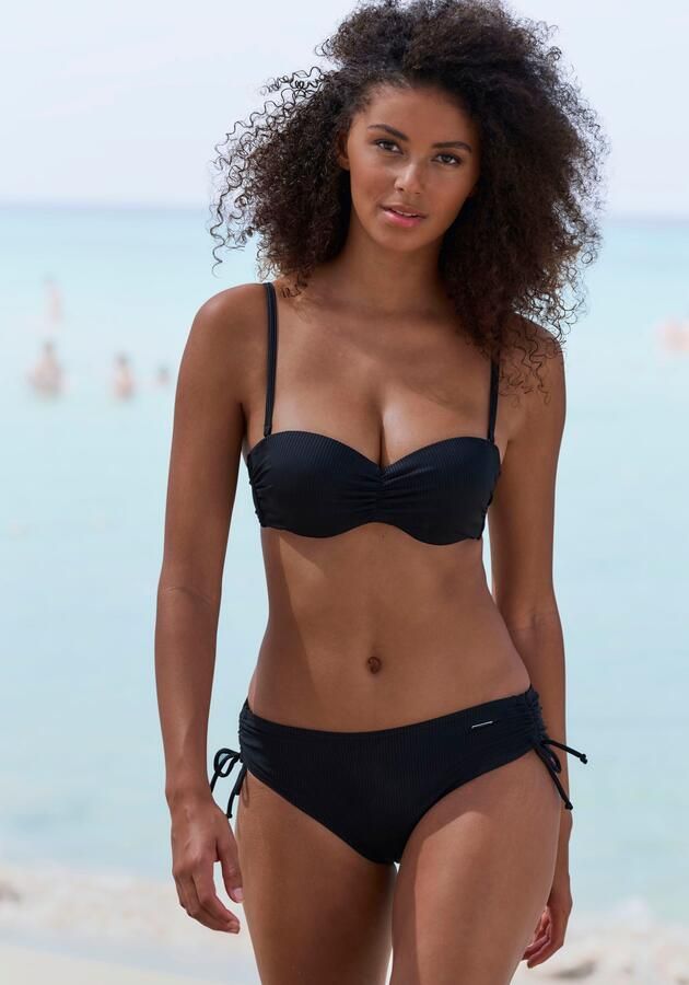 Venice Beach Bandeau-bikinitop Lucky van geribbelde structuurstof - Foto 10