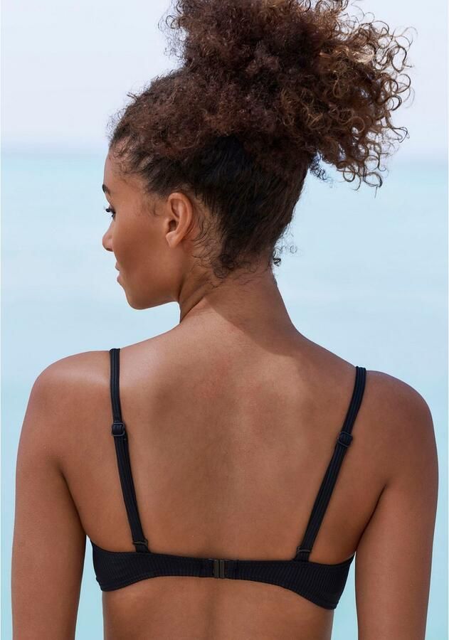 Venice Beach Bandeau-bikinitop Lucky van geribbelde structuurstof - Foto 8