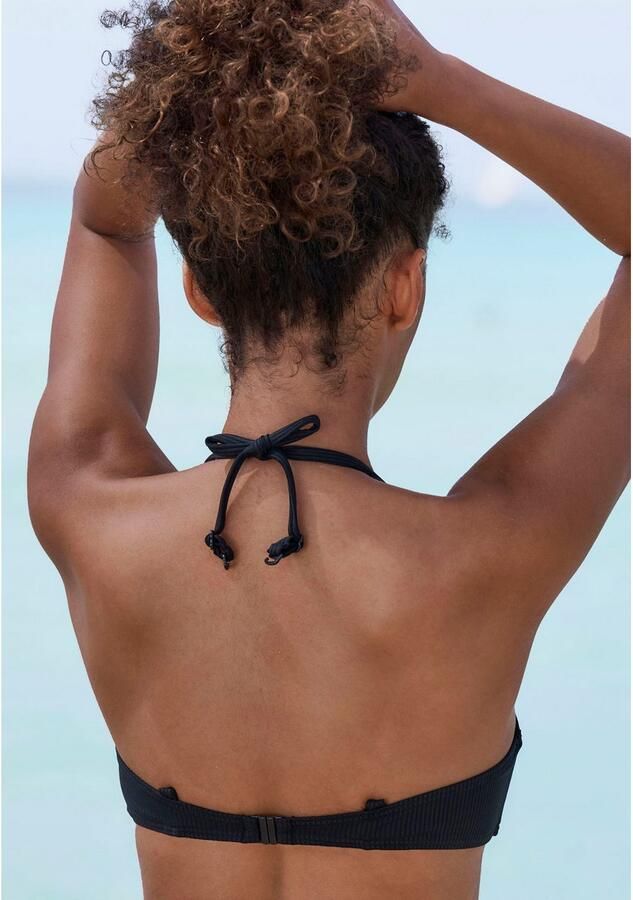 Venice Beach Bandeau-bikinitop Lucky van geribbelde structuurstof - Foto 6