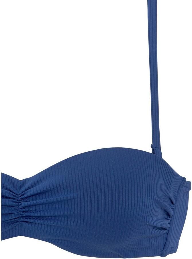 Venice Beach Bandeau-bikinitop Lucky van geribbelde structuurstof - Foto 2