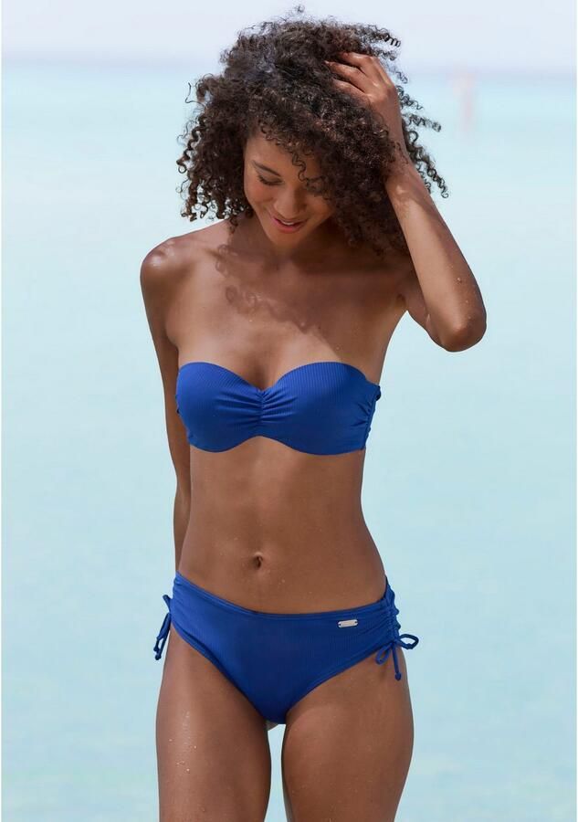 Venice Beach Bandeau-bikinitop Lucky van geribbelde structuurstof - Foto 6