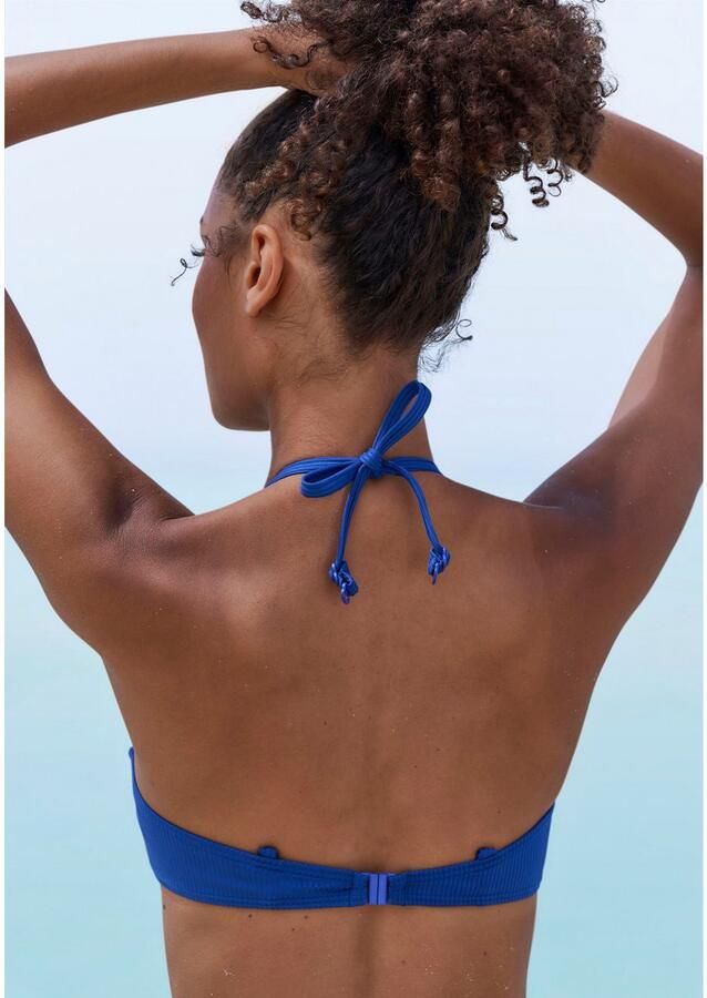 Venice Beach Bandeau-bikinitop Lucky van geribbelde structuurstof - Foto 4