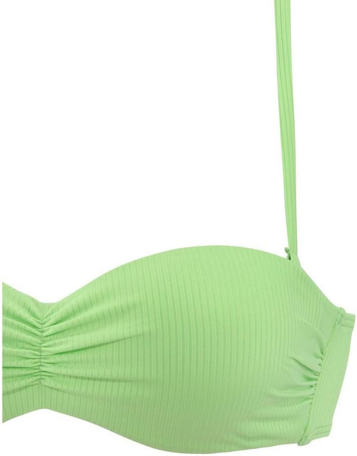 Venice Beach Bandeau-bikinitop Lucky van geribbelde structuurstof - Foto 2