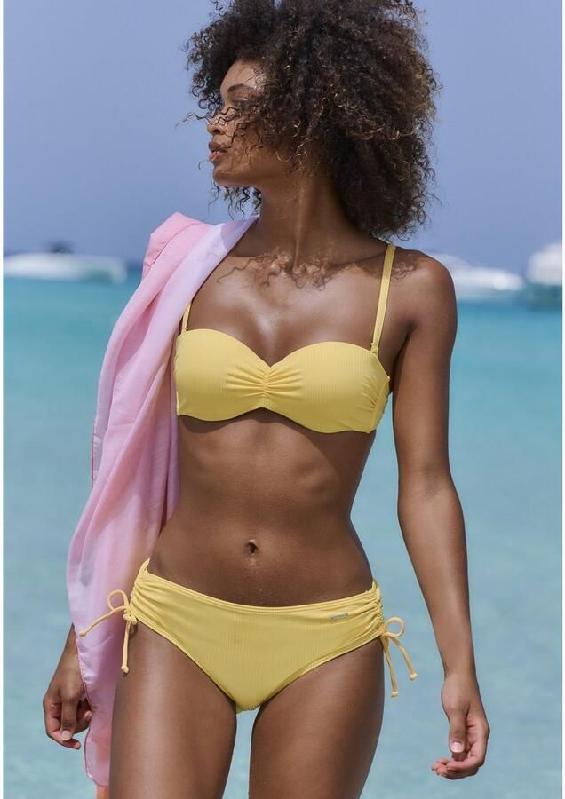 Venice Beach Bandeau-bikinitop Lucky van geribbelde structuurstof - Foto 6