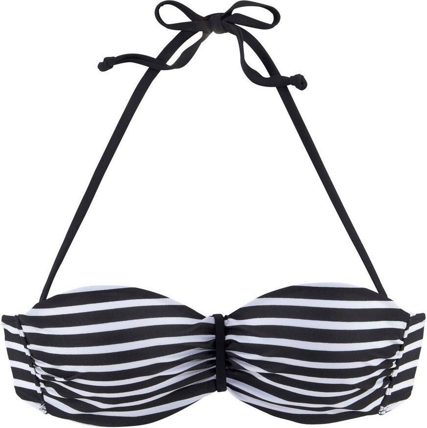 Venice Beach Bandeau-bikinitop Summer met aangerimpeld midden