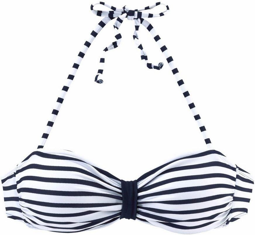 Venice Beach Bandeau-bikinitop Summer met contrastkleurige lus