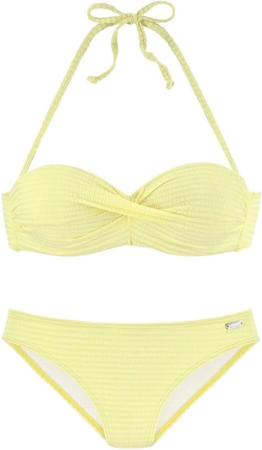 Venice Beach Beugelbikini in bandeaumodel van chique structuurstof - Foto 3