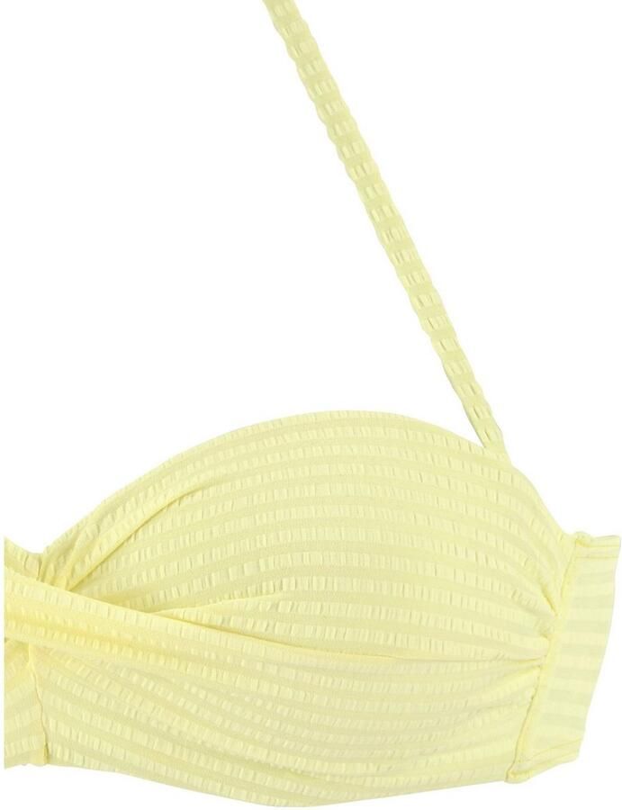 Venice Beach Beugelbikini in bandeaumodel van chique structuurstof