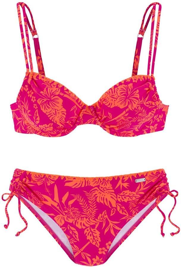 Venice Beach Beugelbikini Kensi zijdelings verstelbaar met moderne print (set) - Foto 4