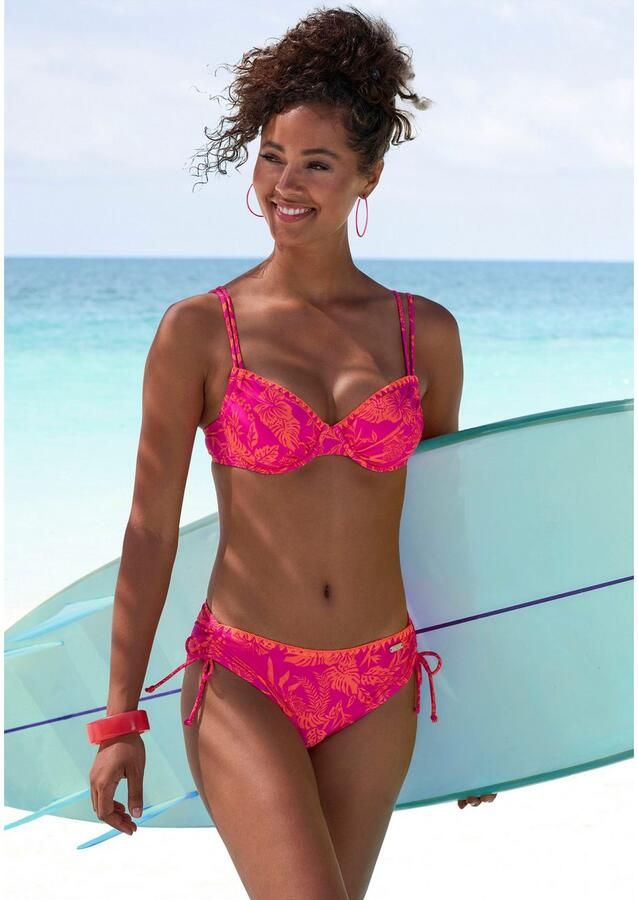 Venice Beach Beugelbikini Kensi zijdelings verstelbaar met moderne print (set) - Foto 3