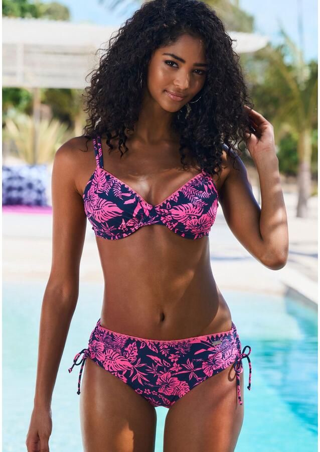 Venice Beach Beugelbikini Kensi zijdelings verstelbaar met moderne print (set) - Foto 3