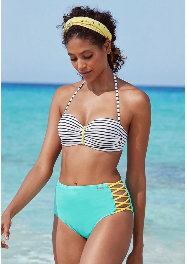 Venice Beach Beugelbikinitop in bandeaumodel CAMIE in coole streep-look - Foto 2