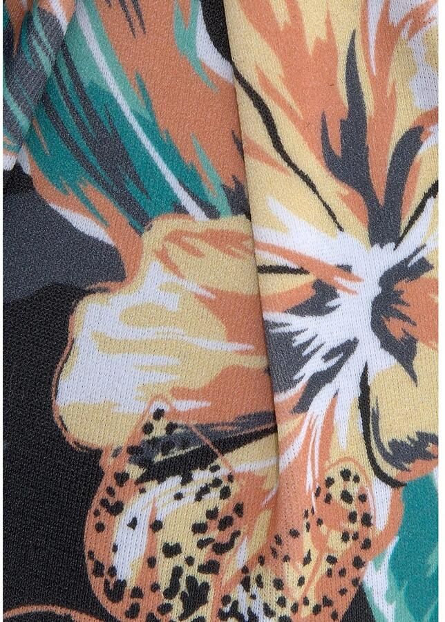 Venice Beach Beugelbikinitop in bandeaumodel Lori tropische hibiscusbloemprint gewatteerde cups uitneembare kussens - Foto 3