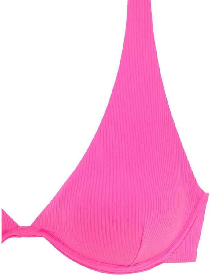 Venice Beach Beugelbikinitop Lucky van geribbelde structuurstof - Foto 2