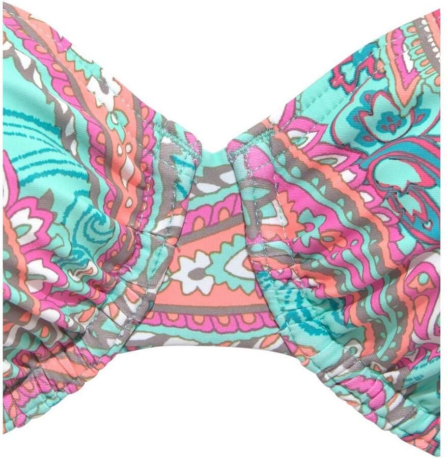 Venice Beach Beugelbikinitop Paislee bedrukt verstelbare dubbele bandjes uitneembare softcups mix-kini