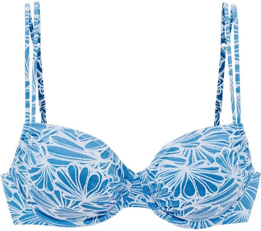 Venice Beach Beugelbikinitop Peony van modieuze structuurstof - Foto 4