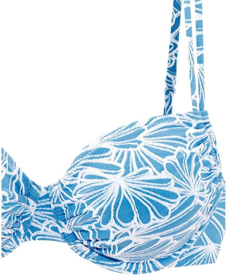 Venice Beach Beugelbikinitop Peony van modieuze structuurstof