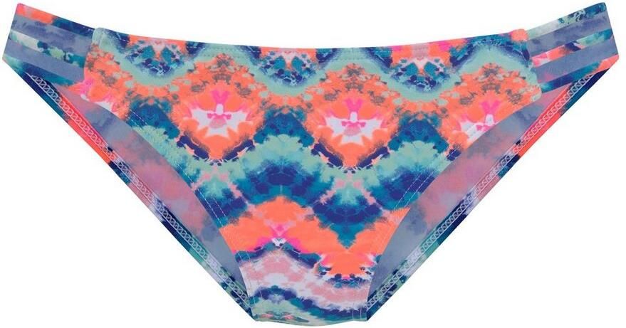 Venice Beach bikinibroekje met all over print blauw roze - Foto 5