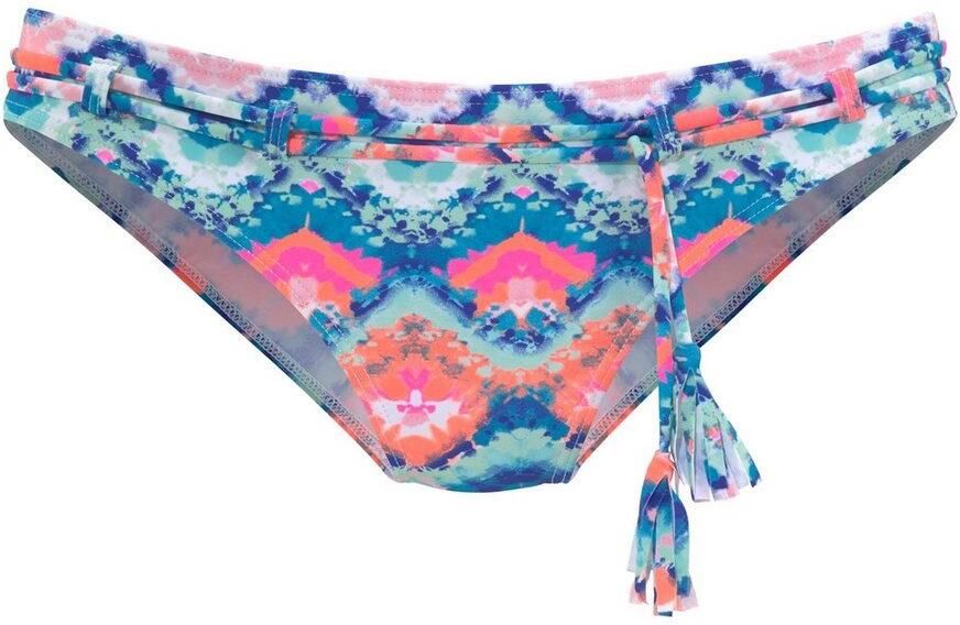 Venice Beach triangel bikinitop met all over print blauw roze - Foto 12