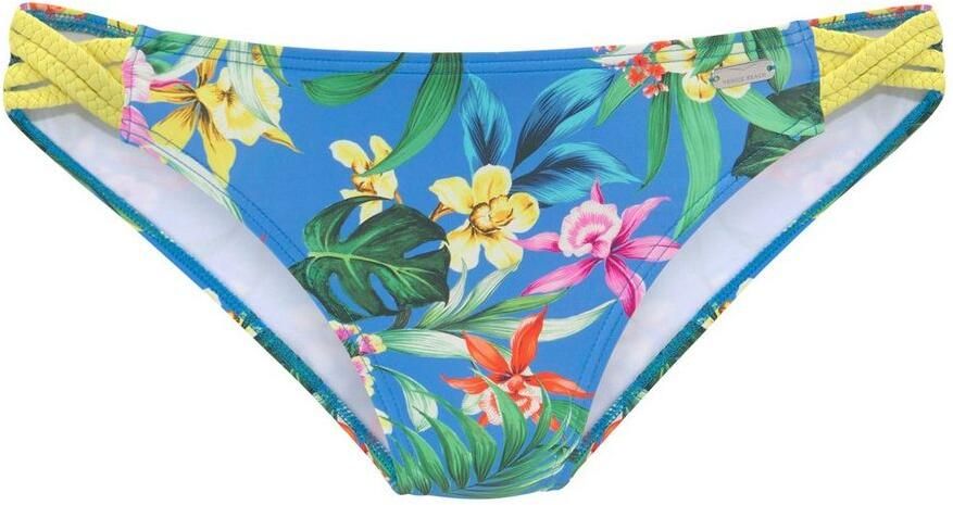 Venice Beach Triangel-bikinitop Hanni met tropische print en gele details - Foto 4