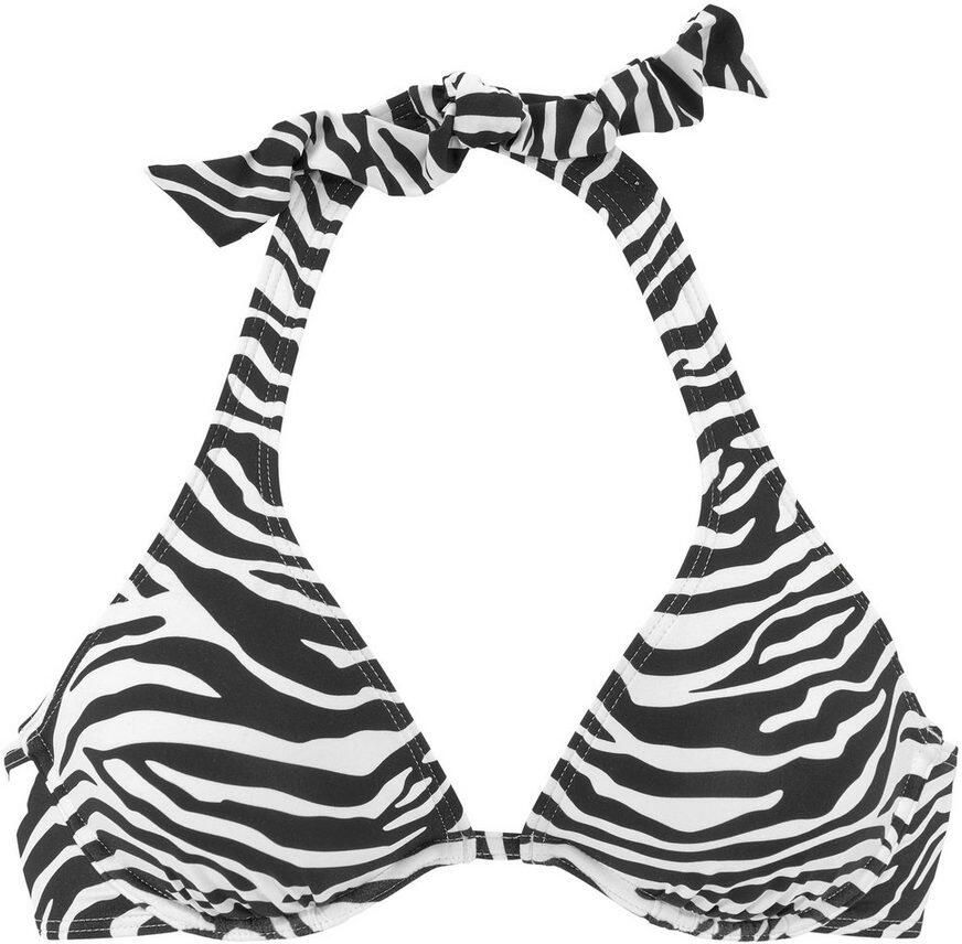 Venice Beach Bikinitop met beugels Fjella in tweekleurige animal-look