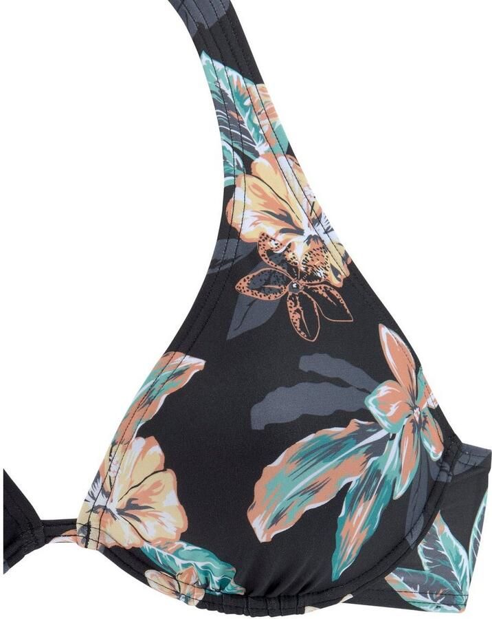Venice Beach Bikinitop met beugels Lori Druk met trendy hibiscus bloemen uitneembare softcups - Foto 3