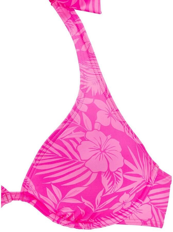 Venice Beach Bikinitop met beugels Moloka met tropische print