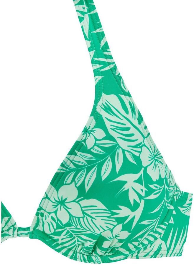 Venice Beach Bikinitop met beugels Moloka met tropische print