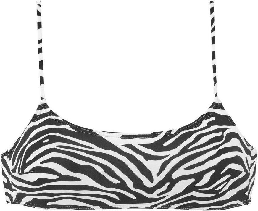 Venice Beach Bustierbikinitop Fjella in tweekleurige animal-look