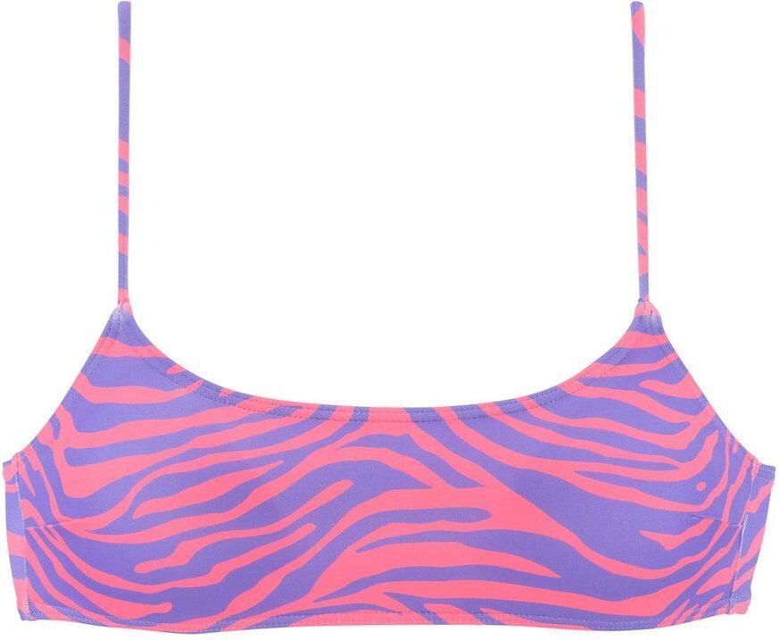 Venice Beach Bustierbikinitop Fjella in tweekleurige animal-look