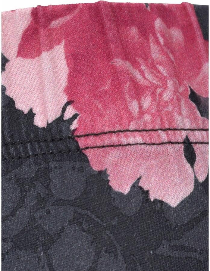 Venice Beach Caprilegging met plooien aan de zijkanten en all-over print 3 4 lengte stretch