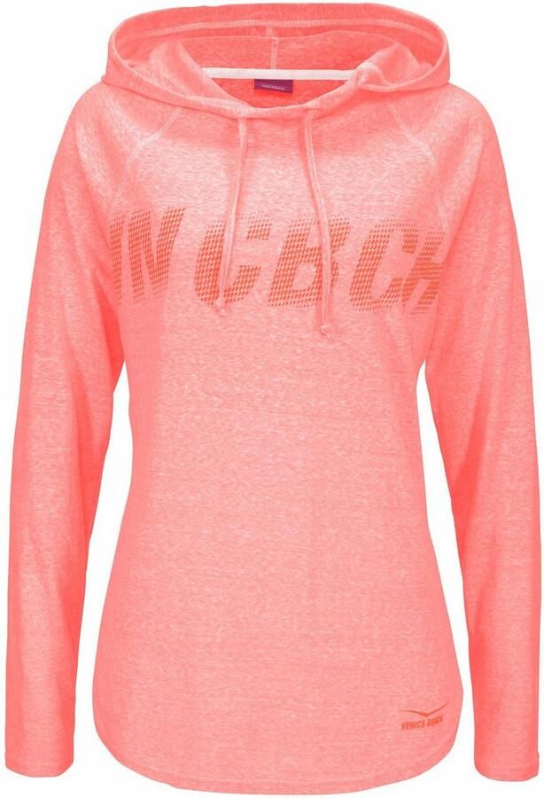 Venice Beach Capuchonshirt met print aan de voorkant shirt met lange mouwen van katoenmix sportief - Foto 2