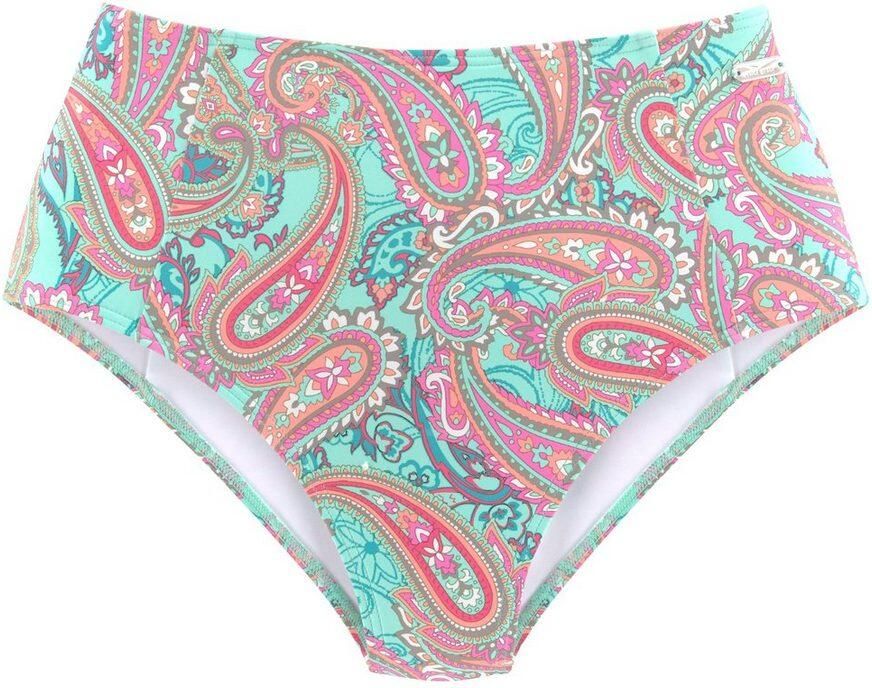 Venice Beach Highwaist-bikinibroekje Paislee extra hoog gesneden zachte microvezel met gerecycled polyamide