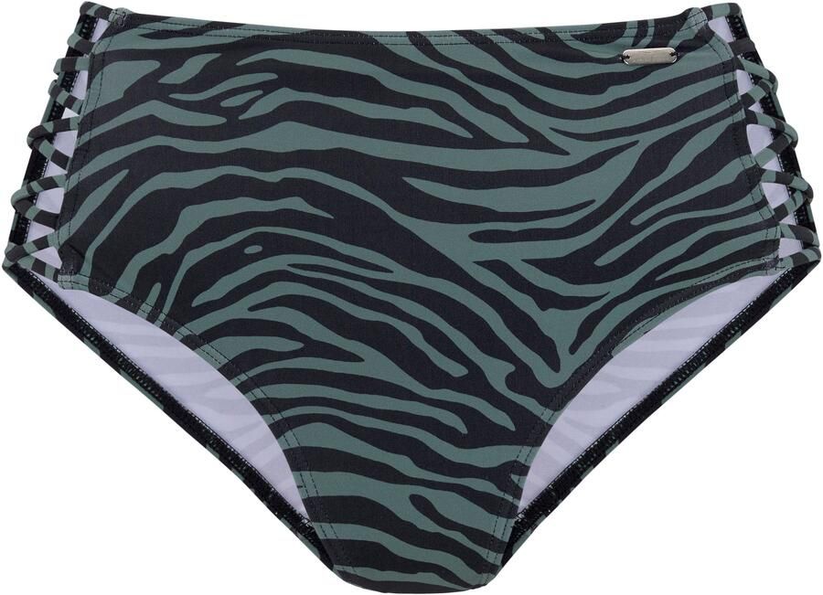 Venice Beach Highwaist-bikinibroekje Riella met gekruiste bandjes