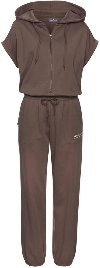 Venice Beach Jumpsuit van jersey kortärmelige jumpsuit met zakken - Foto 4