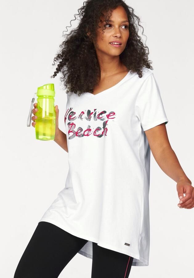 Venice Beach Lang shirt Lange mouwen losse pasvorm met logoprint hartvormige hals - Foto 5