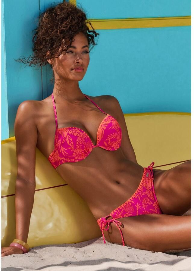 Venice Beach Push-upbikini Kensi met contrasterende gehaakte rand - Foto 3