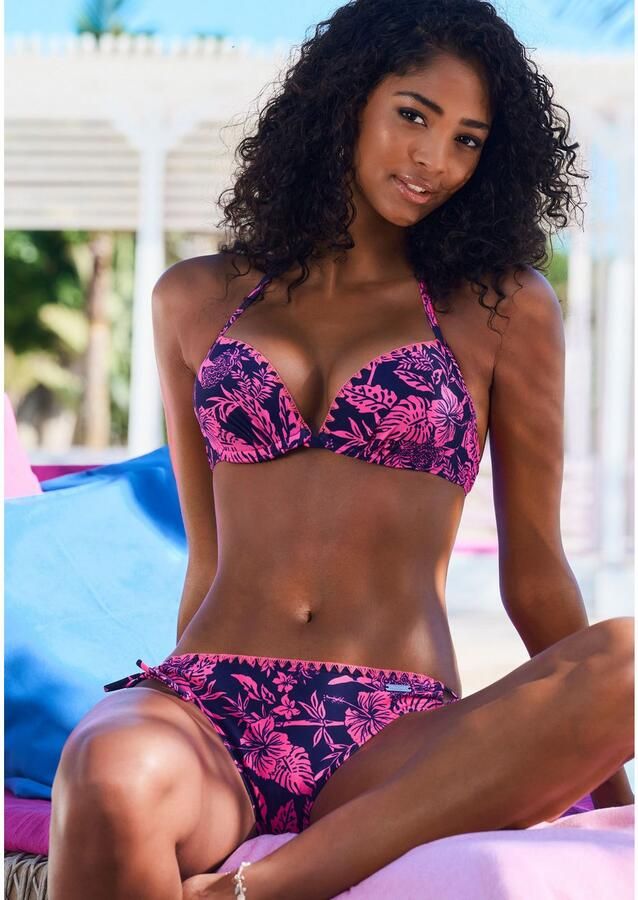 Venice Beach Push-upbikini Kensi met contrasterende gehaakte rand - Foto 3