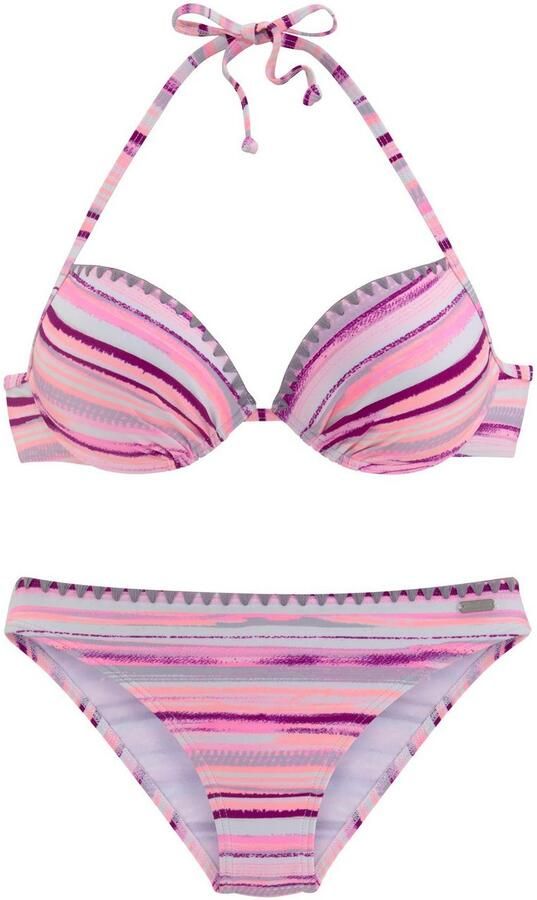 Venice Beach Push-upbikini met gehaakte randen bij de cup en aan de broek - Foto 3