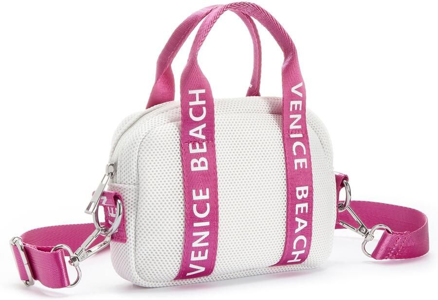 Venice Beach Schoudertas Minitas handtas van mesh-materiaal VEGAN - Foto 6