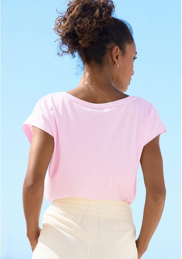 Venice Beach Shirt met korte mouwen met frontprint t-shirt van katoenmix basic casual - Foto 5