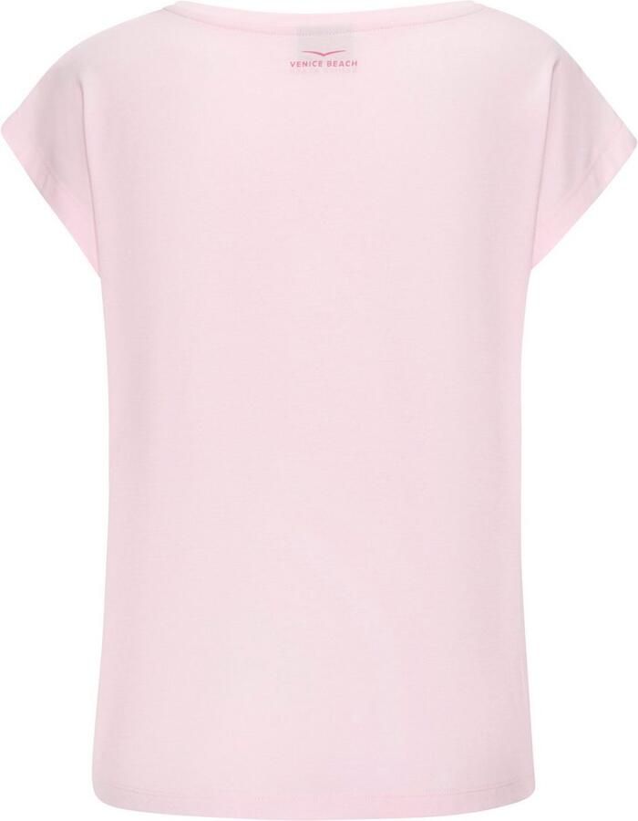 Venice Beach Shirt met korte mouwen met frontprint t-shirt van katoenmix basic casual - Foto 2