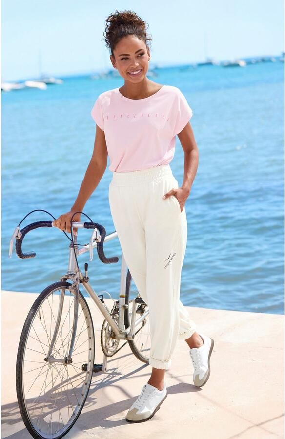 Venice Beach Shirt met korte mouwen met frontprint t-shirt van katoenmix basic casual - Foto 7