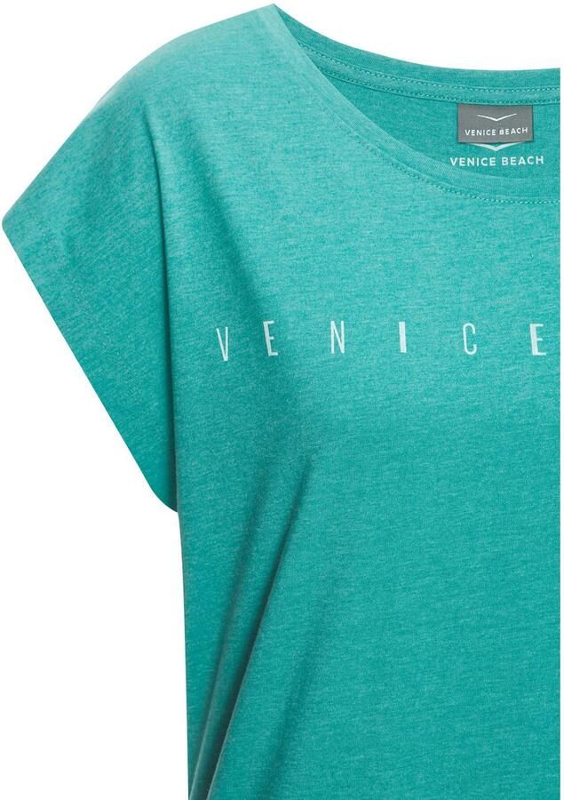 Venice Beach Shirt met korte mouwen met frontprint t-shirt van katoenmix basic casual - Foto 3