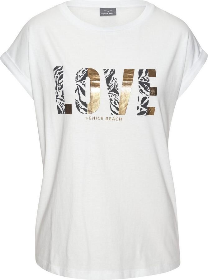 Venice Beach Shirt met korte mouwen met print op de voorzijde katoenen t-shirt losse pasvorm - Foto 9