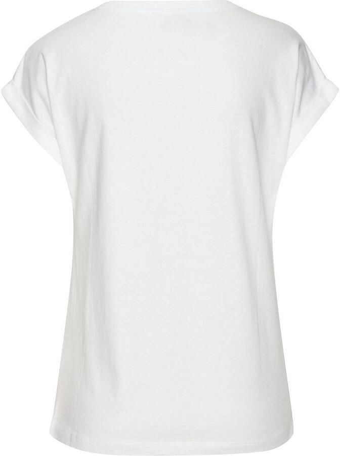 Venice Beach Shirt met korte mouwen met print op de voorzijde katoenen t-shirt losse pasvorm